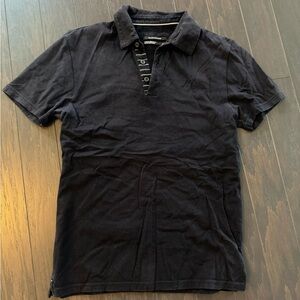 Club Monaco Men's Washed Black Polo Shirt